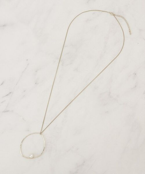 grove / グローブ ネックレス・ペンダント・チョーカー | メタルビッグリングフェイクパールネックレス | 詳細2