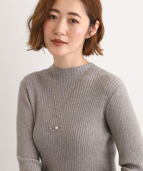 grove / グローブ ネックレス・ペンダント・チョーカー | メタルビッグリングフェイクパールネックレス | 詳細5