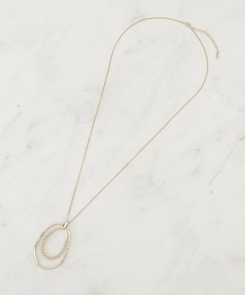 grove / グローブ ネックレス・ペンダント・チョーカー | ダブルオーバルビッグリングネックレス | 詳細2