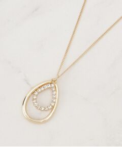 grove / グローブ ネックレス・ペンダント・チョーカー | しずくメタルビジューリングネックレス