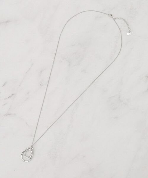 grove / グローブ ネックレス・ペンダント・チョーカー | しずくメタルビジューリングネックレス | 詳細2