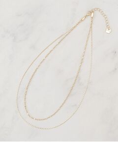 grove / グローブ ネックレス・ペンダント・チョーカー | 2連キラキラデザインチェーンネックレス