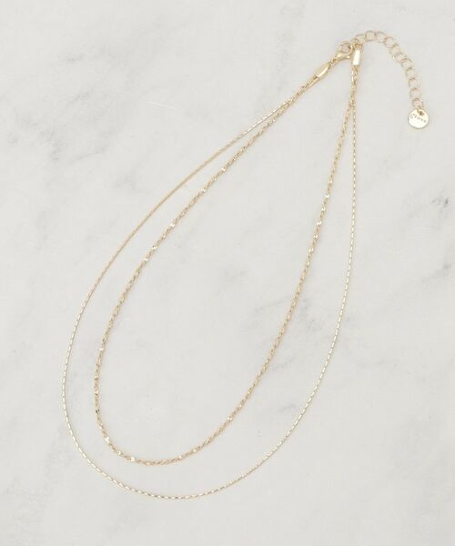 grove / グローブ ネックレス・ペンダント・チョーカー | 2連キラキラデザインチェーンネックレス | 詳細1