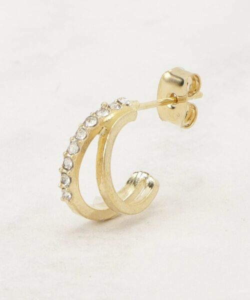 grove / グローブ ピアス・イヤリング | パール調ビジューフープデザインピアス | 詳細2