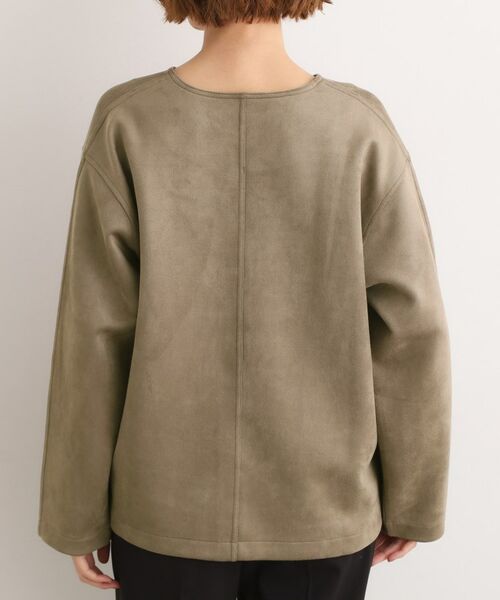 grove / グローブ カットソー | スエード調キーネックプルオーバー | 詳細15