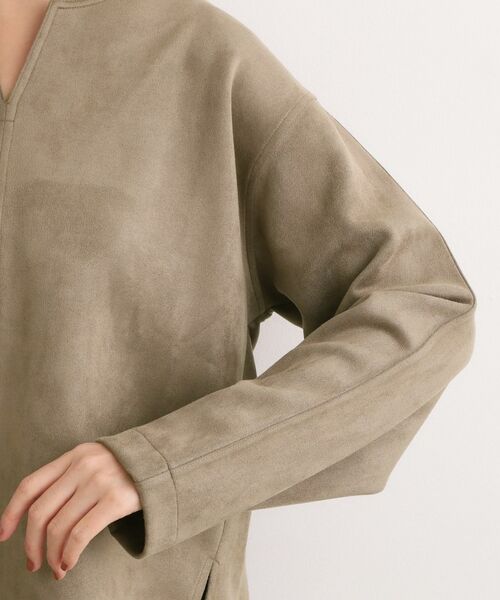 grove / グローブ カットソー | スエード調キーネックプルオーバー | 詳細17