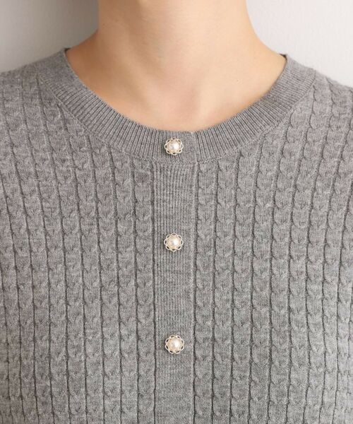 grove / グローブ ロング・マキシ丈ワンピース | ケーブルニットドッキングワンピース | 詳細16