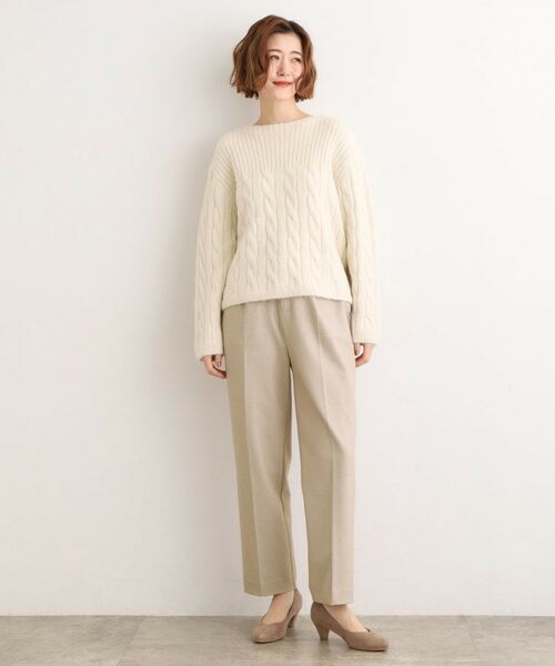 grove / グローブ パンツ | きれいめシルエットに、心地よさを仕込んで　スーパーストレッチ起毛テーパードパンツ | 詳細2