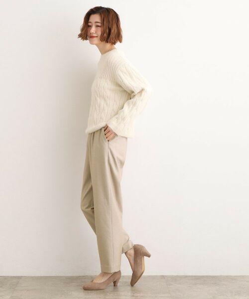 grove / グローブ パンツ | きれいめシルエットに、心地よさを仕込んで　スーパーストレッチ起毛テーパードパンツ | 詳細3