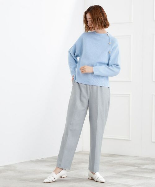 grove / グローブ パンツ | きれいめシルエットに、心地よさを仕込んで　スーパーストレッチ起毛テーパードパンツ | 詳細7