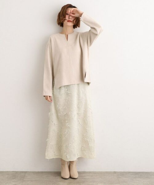 grove / グローブ ロング・マキシ丈スカート | 纏うだけで気分が華やぐ 主役級シャギースカート | 詳細2