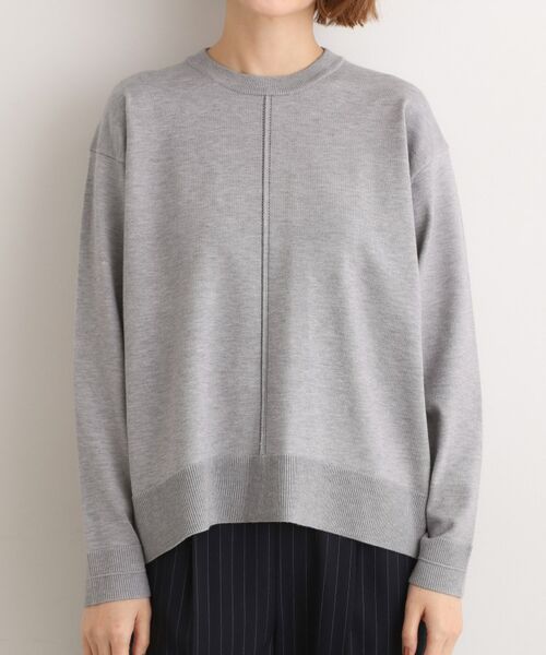 grove / グローブ ニット・セーター | 【SETUP可能】冬から春まで心地よく タック編みオーバーサイズニット | 詳細13