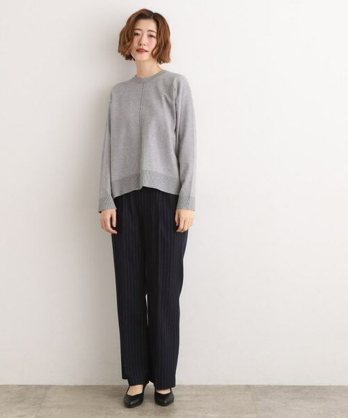 grove / グローブ ニット・セーター | 【SETUP可能】冬から春まで心地よく タック編みオーバーサイズニット | 詳細3