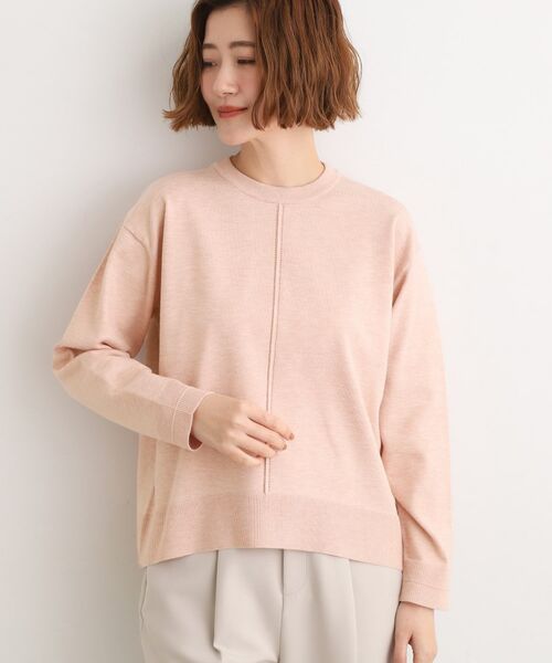 grove / グローブ ニット・セーター | 【SETUP可能】冬から春まで心地よく タック編みオーバーサイズニット | 詳細5