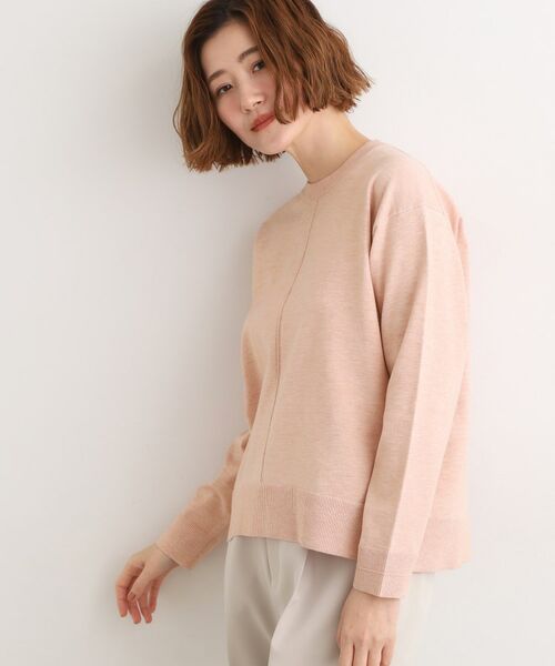 grove / グローブ ニット・セーター | 【SETUP可能】冬から春まで心地よく タック編みオーバーサイズニット | 詳細6