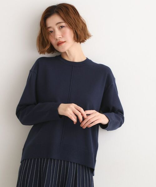 grove / グローブ ニット・セーター | 【SETUP可能】冬から春まで心地よく タック編みオーバーサイズニット | 詳細9