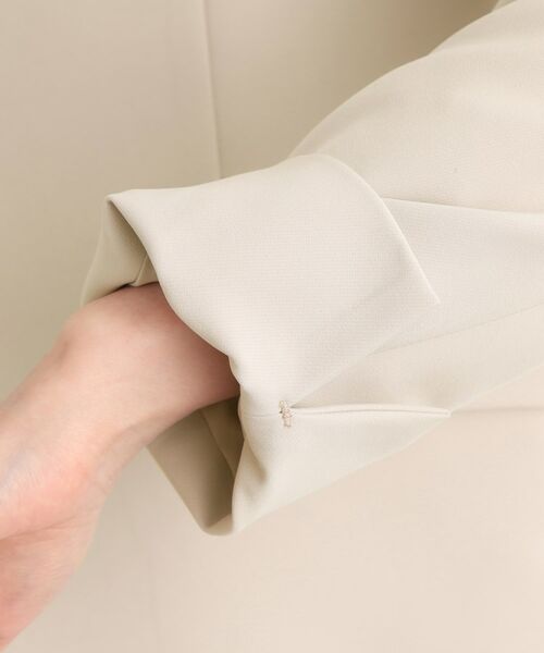grove / グローブ ノーカラージャケット | 【マシンウォッシュ/防シワ】Wクロスノーカラージャケット | 詳細22