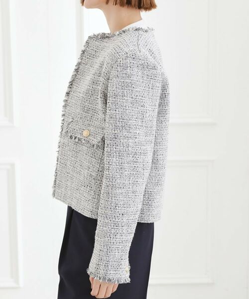 grove / グローブ ノーカラージャケット | ショートツイードジャケット | 詳細14