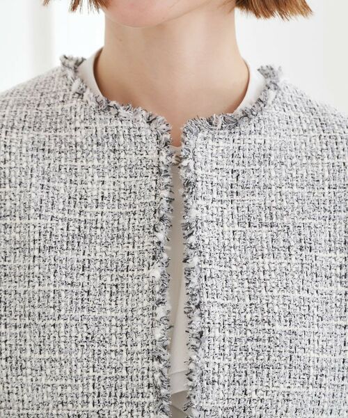 grove / グローブ ノーカラージャケット | ショートツイードジャケット | 詳細16