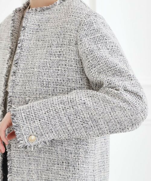 grove / グローブ ノーカラージャケット | ショートツイードジャケット | 詳細17