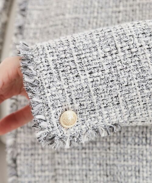 grove / グローブ ノーカラージャケット | ショートツイードジャケット | 詳細18