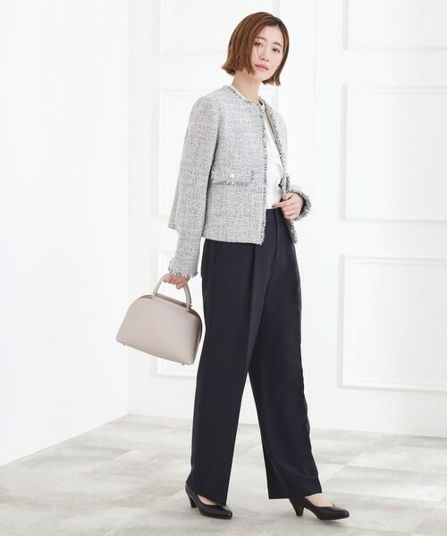 grove / グローブ ノーカラージャケット | ショートツイードジャケット | 詳細6