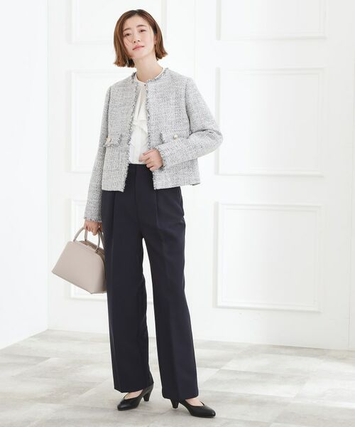 grove / グローブ ノーカラージャケット | ショートツイードジャケット | 詳細7