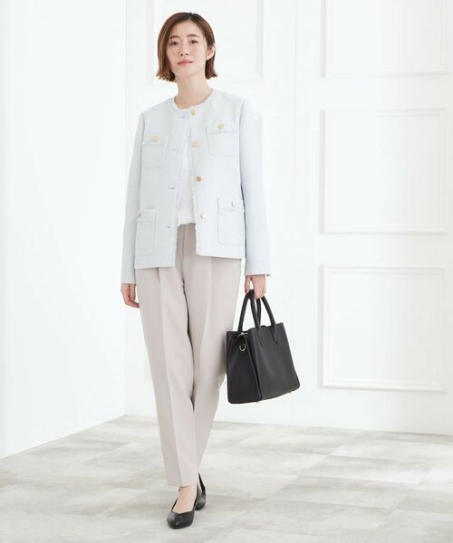 grove / グローブ ノーカラージャケット | ミドルツイードジャケット | 詳細10