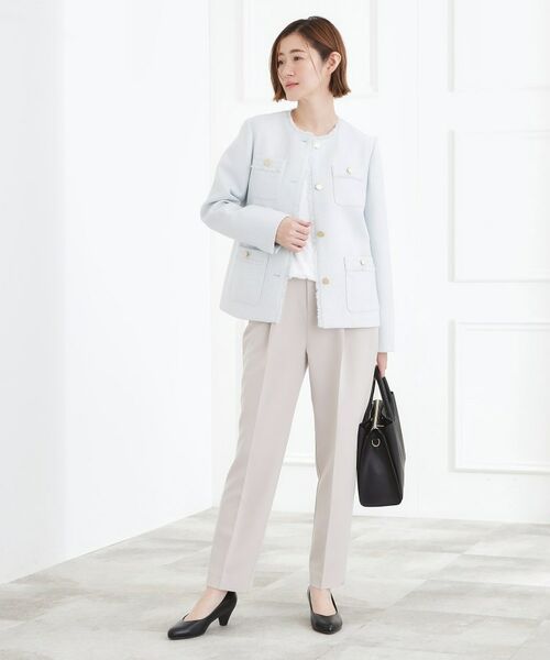 grove / グローブ ノーカラージャケット | ミドルツイードジャケット | 詳細11