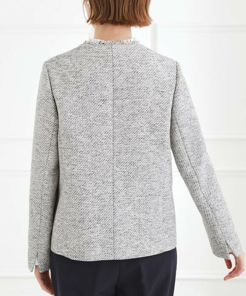 grove / グローブ ノーカラージャケット | ミドルツイードジャケット | 詳細15