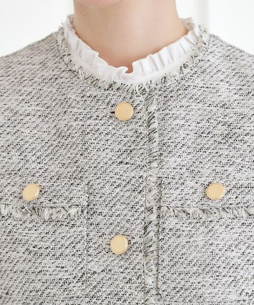 grove / グローブ ノーカラージャケット | ミドルツイードジャケット | 詳細16