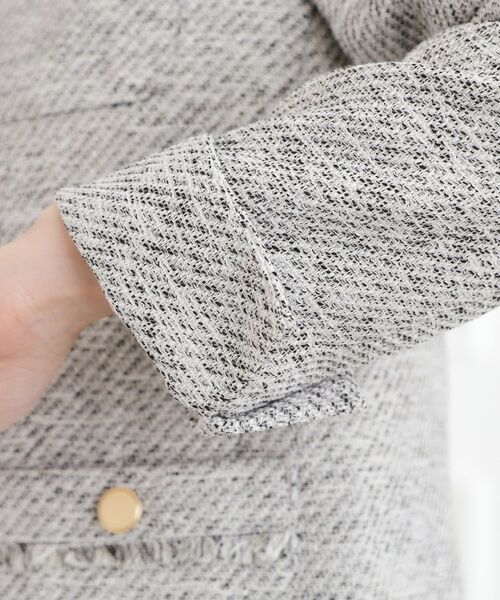 grove / グローブ ノーカラージャケット | ミドルツイードジャケット | 詳細19
