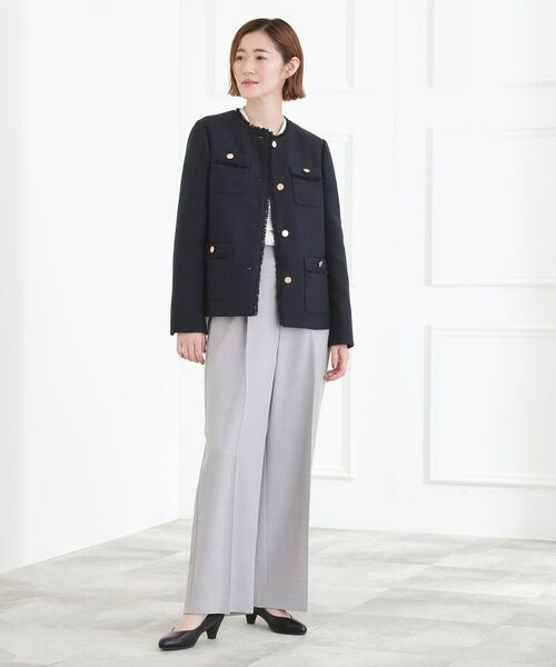 grove / グローブ ノーカラージャケット | ミドルツイードジャケット | 詳細2