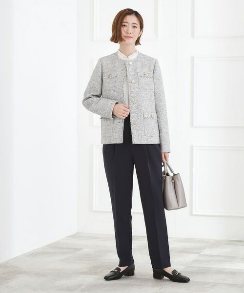 grove / グローブ ノーカラージャケット | ミドルツイードジャケット | 詳細6