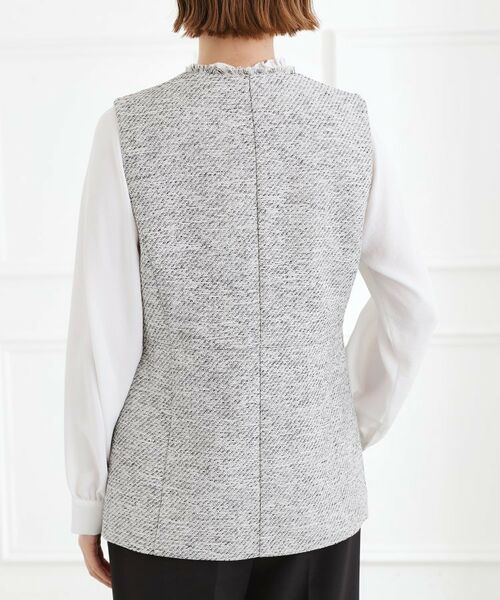 grove / グローブ ベスト | ツイードペプラムジレ | 詳細11