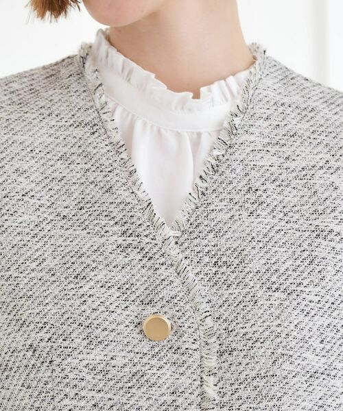 grove / グローブ ベスト | ツイードペプラムジレ | 詳細12