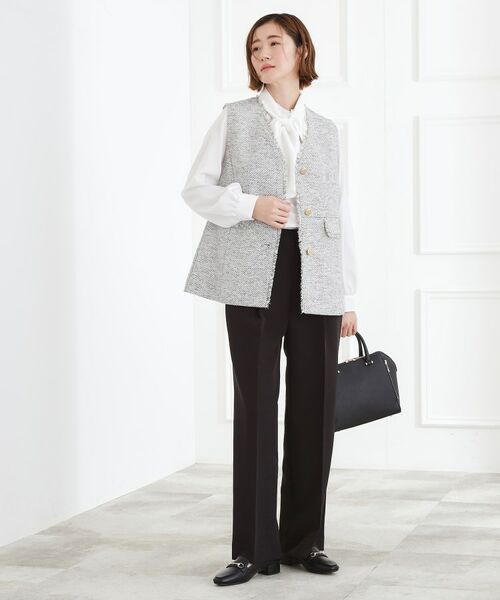 grove / グローブ ベスト | ツイードペプラムジレ | 詳細7