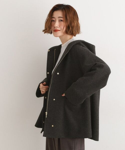 grove / グローブ その他アウター | フーデットミドルコート | 詳細5