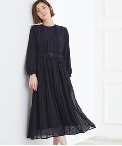 grove / グローブ ミニ丈・ひざ丈ワンピース | シフォンプリーツワンピース