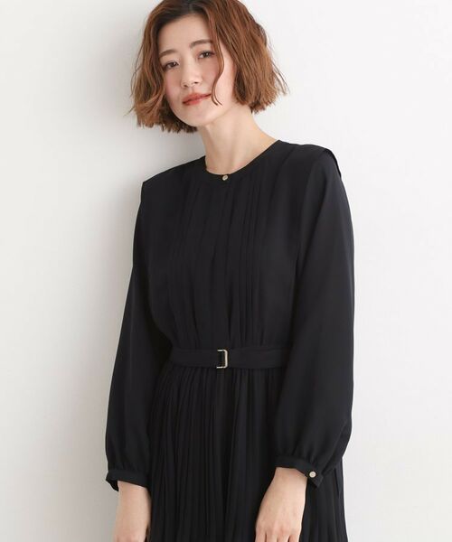 grove / グローブ ミニ丈・ひざ丈ワンピース | シフォンプリーツワンピース | 詳細1