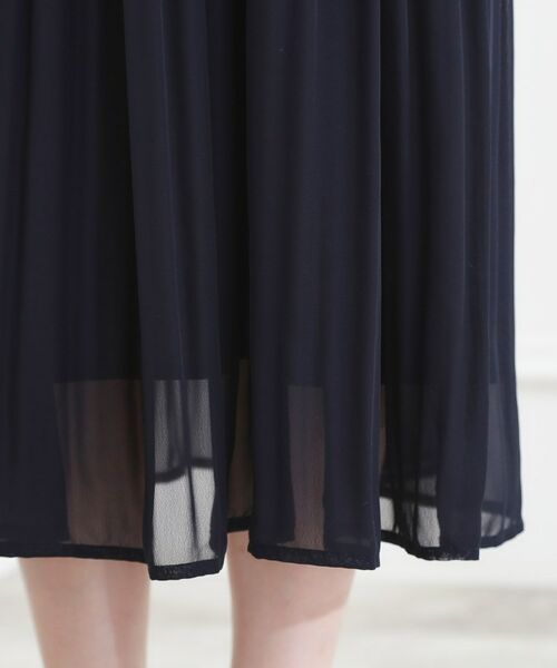 grove / グローブ ミニ丈・ひざ丈ワンピース | シフォンプリーツワンピース | 詳細15