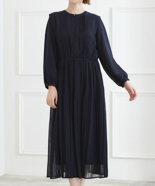 grove / グローブ ミニ丈・ひざ丈ワンピース | シフォンプリーツワンピース | 詳細16