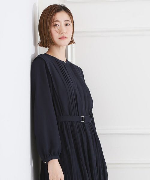 grove / グローブ ミニ丈・ひざ丈ワンピース | シフォンプリーツワンピース | 詳細5