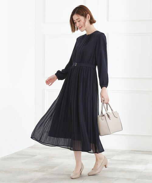 grove / グローブ ミニ丈・ひざ丈ワンピース | シフォンプリーツワンピース | 詳細7