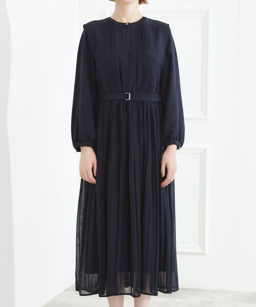 grove / グローブ ミニ丈・ひざ丈ワンピース | シフォンプリーツワンピース | 詳細9