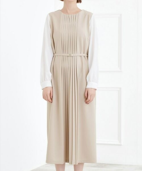 grove / グローブ ロング・マキシ丈ワンピース | フロントプリーツ袖コンシャスワンピース | 詳細13