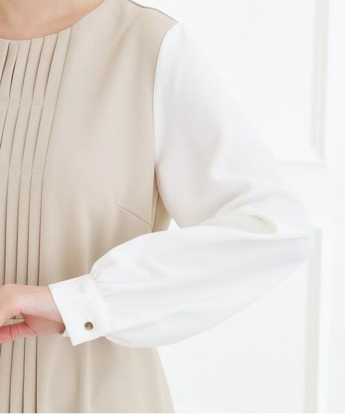 grove / グローブ ロング・マキシ丈ワンピース | フロントプリーツ袖コンシャスワンピース | 詳細18