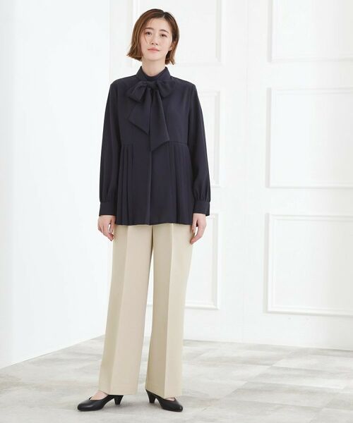 grove / グローブ パンツ | 【マシンウォッシュ／防シワ】Wクロスワイドパンツ | 詳細6