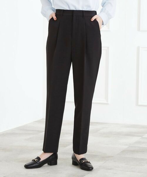 grove / グローブ パンツ | 【マシンウォッシュ／防シワ】Wクロステーパードパンツ | 詳細1