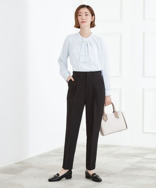 grove / グローブ パンツ | 【マシンウォッシュ／防シワ】Wクロステーパードパンツ | 詳細2